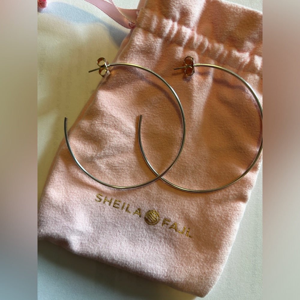 Sheila Fajl Jillian Hoop Earrings 18K gold plated
